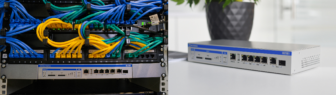 RUTXR1 - Możliwość zamontowania w szafie Rack 19" oraz postawienia na biurku
