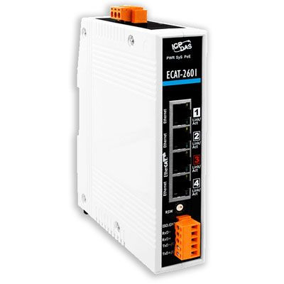 ECAT-2601: Konwerter protokołów Modbus/OPC UA do EtherCAT - Nowe Produkty