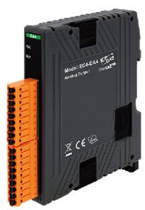 EC4-DA4: smukły moduł EtherCAT SubDevice z izolowanymi 12-bitowymi, 4-kanałowymi wyjściami analogowymi 