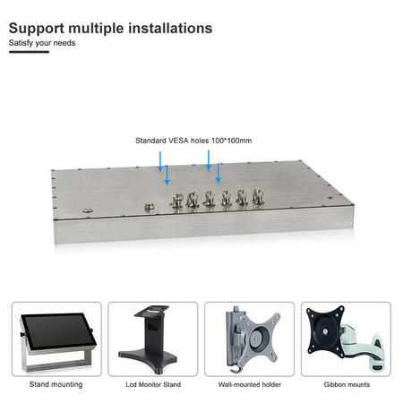 WPC-C215WDC - Bezwentyaltorowy przemysłowy panel PC 21.5" IP69K