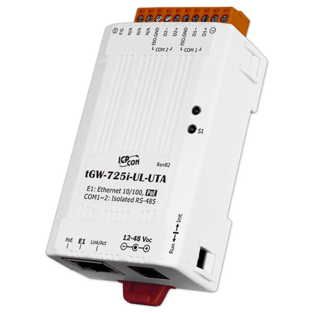tGW-725-UL-UTA - Przemysłowa bramka Modbus TCP/UDP do RTU/ASCII