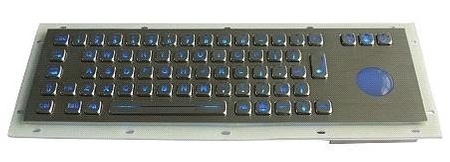 Stalowa klawiatura przemysłowa - GMK-343-TB-BL