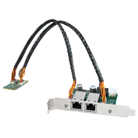 PMX-100 - Przemysłowa karta mPCIe z 2x GbE LAN PoE+