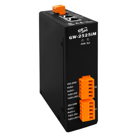 GW-2525iM - Przemysłowa bramka Modbus TCP do RTU/ASCII