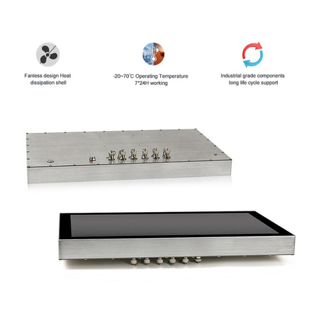 WPC-C215WDC - Bezwentyaltorowy przemysłowy panel PC 21.5" IP69K