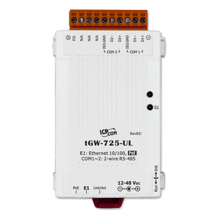 tGW-725i-UL-UTA - Przemysłowa bramka Modbus TCP/UDP do RTU/ASCII