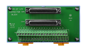 DN-37/2 - Przejściówka / adapter 2x DB37 (żeńskie) na terminal śrubowy
