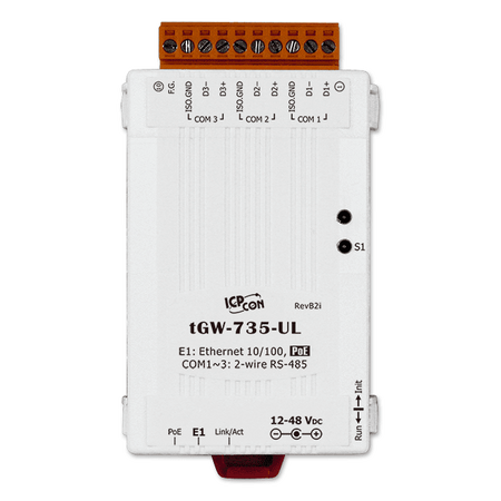tGW-735i-UL - Przemysłowa bramka Modbus TCP/UDP do RTU/ASCII