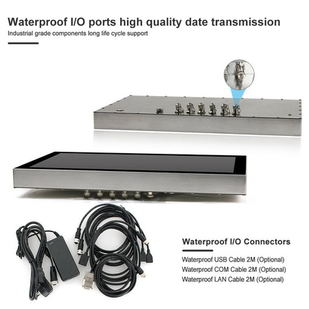 WPC-C215WDC - Bezwentyaltorowy przemysłowy panel PC 21.5" IP69K
