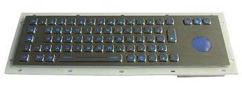 Stalowa klawiatura przemysłowa - GMK-343-TB-BL
