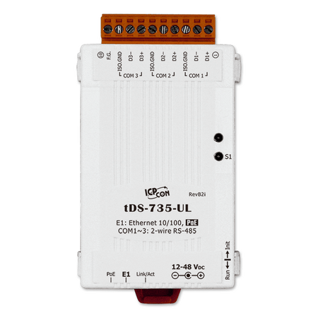 tDS-735-UL - Serwer urządzeń szeregowych Serial-to-Ethernet z PoE