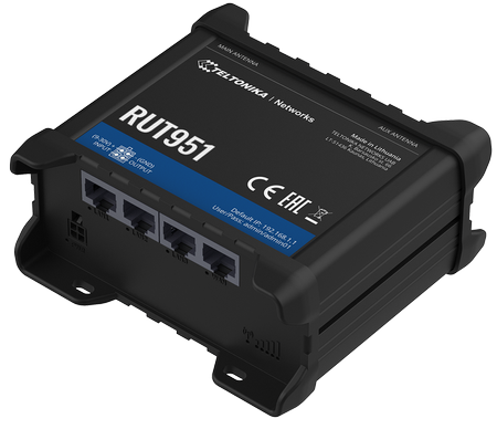 RUT951 - Przemysłowy Router Dual SIM 4G / LTE